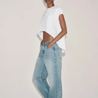 ZARA ASYMMETRIC COTTON T-SHIRT