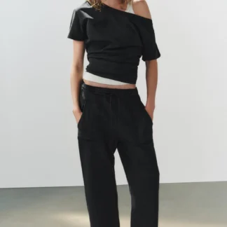 ZARA COTTON POCKET TROUSERS