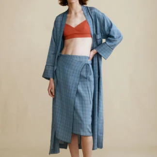 ZARA ZW COLLECTION CHECK SKIRT CREATED BY CARAMEL LONDON X ZARA