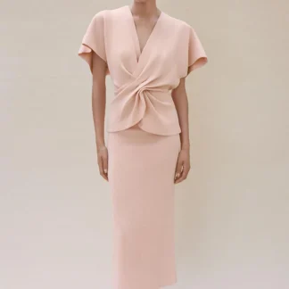 ZARA DRAPED KNIT TOP