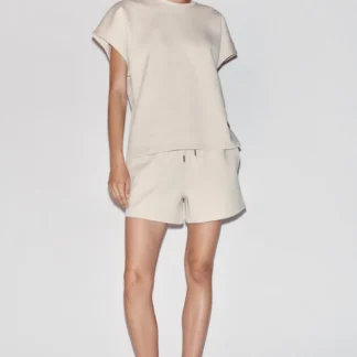 ZARA INTERLOCK SHORT BERMUDA SHORTS