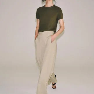 ZARA ZW COLLECTION POPLIN TROUSERS