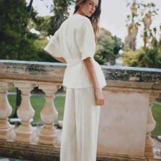 ZARA WIDE-LEG PLEATED TROUSERS