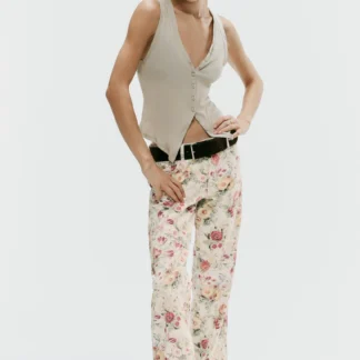 ZARA BUTTON-UP TOP