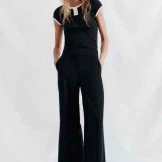 ZARA BUTTONED TRIM TOP