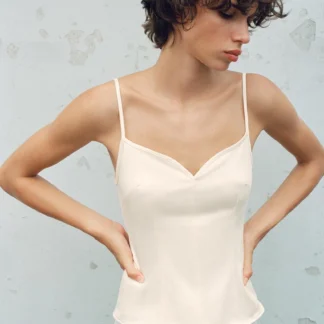 ZARA STRETCH SATIN TOP
