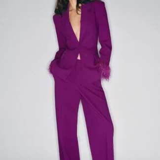 ZARA LOW-RISE STRAIGHT-LEG TROUSERS
