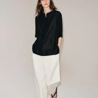 ZARA ZW COLLECTION FLOWING SHORT SLEEVE BLOUSE