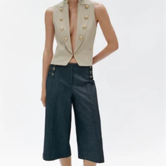 ZARA LAPEL BUTTON WAISTCOAT