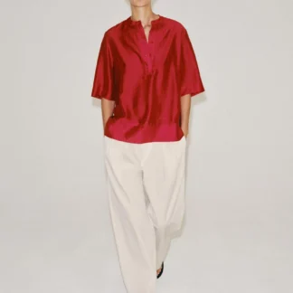 ZARA ZW COLLECTION FLOWING SHORT SLEEVE BLOUSE