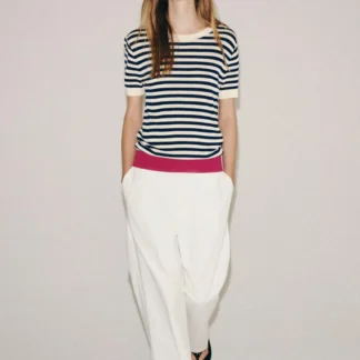 ZARA STRIPED KNIT TOP