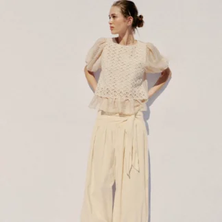 ZARA CROCHET COMBINATION TOP