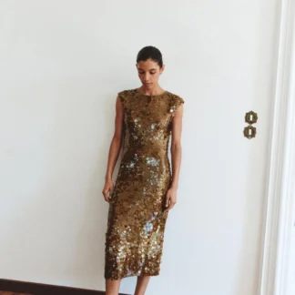 ZARA SEQUIN DRESS WITH OPEN BACK