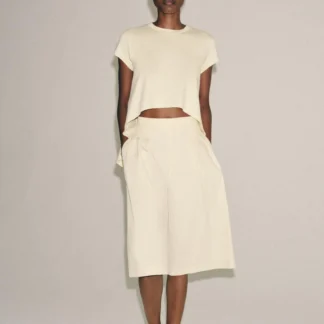 ZARA ASYMMETRIC COTTON T-SHIRT
