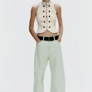 ZARA HALTER NECK WAISTCOAT