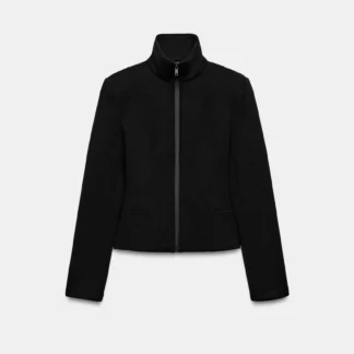 ZARA SHOULDER PAD ZIP JACKET