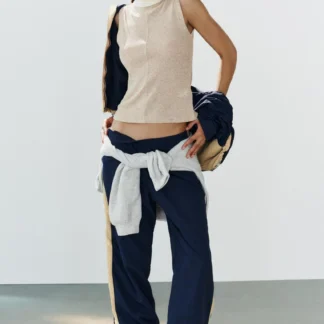 ZARA COMBINED HIGH NECK T-SHIRT