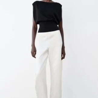 ZARA FITTED WAIST KNIT TOP