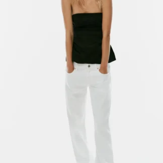 ZARA SATIN PEPLUM TOP