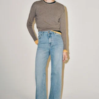ZARA ZW COLLECTION COMFORT HIGH-WAIST WIDE-LEG JEANS