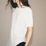 ZARA ASYMMETRIC SHORT SLEEVE TOP