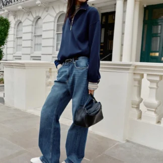 ZARA METAL ZIP SWEATSHIRT