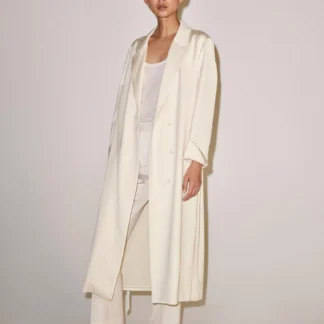 ZARA ZW COLLECTION SATIN STRAIGHT-LEG TROUSERS