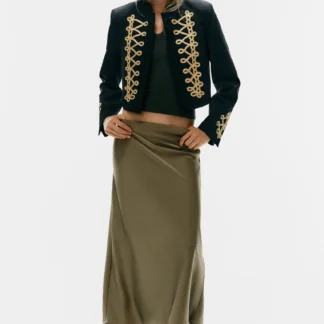 ZARA SATIN MIDI SKIRT