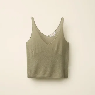ZARA LINEN KNIT STRAPPY TOP CREATED BY CARAMEL LONDON X ZARA