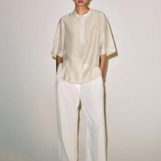 ZARA ZW COLLECTION FLOWING SHORT SLEEVE BLOUSE