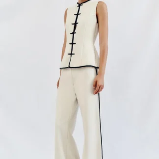 ZARA WIDE-LEG TROUSERS WITH TRIM
