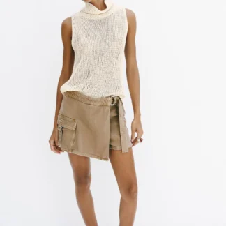 ZARA CARGO WRAP SKORT