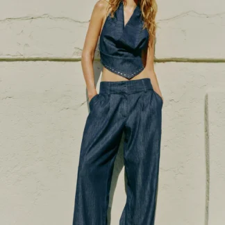 ZARA BARREL TROUSERS WITH DARTS