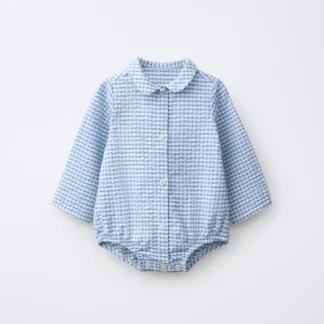 ZARA PRINTED GINGHAM BODYSUIT