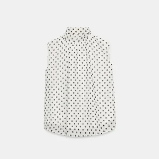 ZARA POLKA DOT BLOUSE WITH BOW