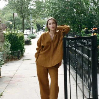 ZARA 100% LINEN STRIPED SHIRT