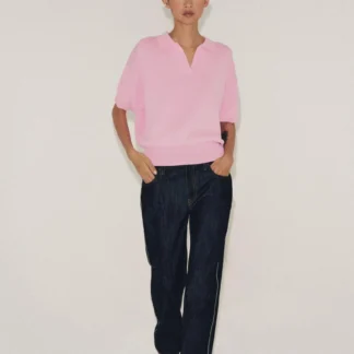 ZARA SHORT SLEEVE KNIT POLO SHIRT