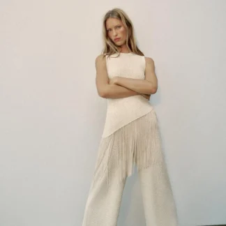 ZARA RUSTIC FRINGED TOP