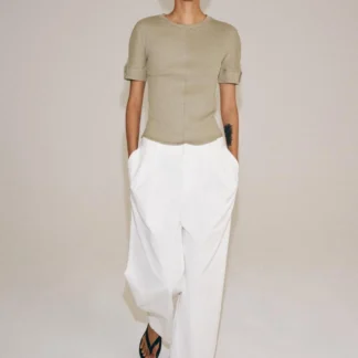 ZARA COTTON RIB T-SHIRT