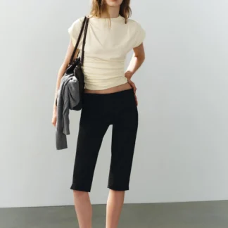 ZARA TOP WITH SASH AND GATHERING