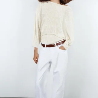 ZARA KNIT JUMPER WITH VOLUMINOUS SLEEVES