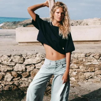ZARA OVERSIZE CROP T-SHIRT