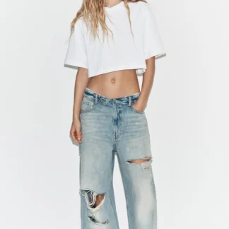 ZARA OVERSIZE CROP T-SHIRT