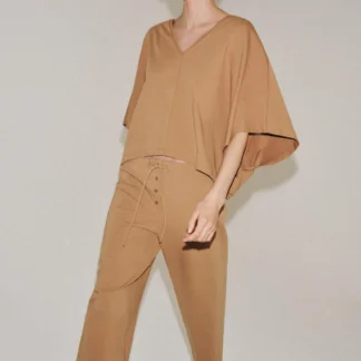 ZARA INTERLOCK CARROT FIT TROUSERS