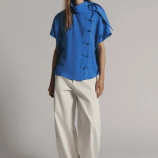 ZARA ZW COLLECTION SHIRT WITH FROG FASTENING