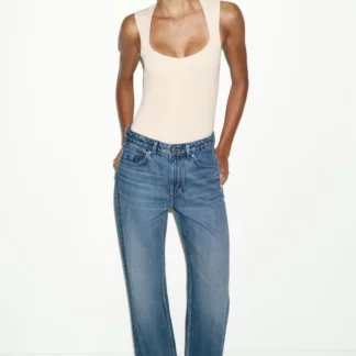 ZARA STRETCH SQUARE NECK BODYSUIT
