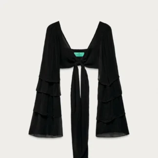 ZARA MARISA BERENSON X ZARA RUFFLED TOP