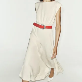 ZARA CREPE MIDI DRESS