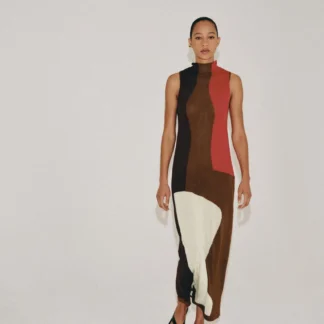 ZARA COLOUR BLOCK KNIT DRESS