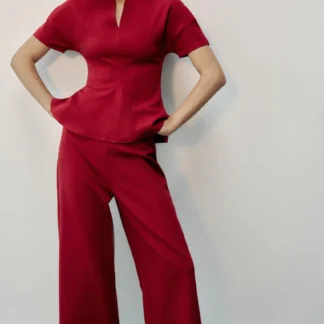 ZARA WIDE-LEG TROUSERS